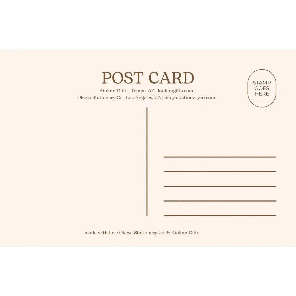 Kinkan Gifts Greeting Cards Kinkan x Okeya Postcard