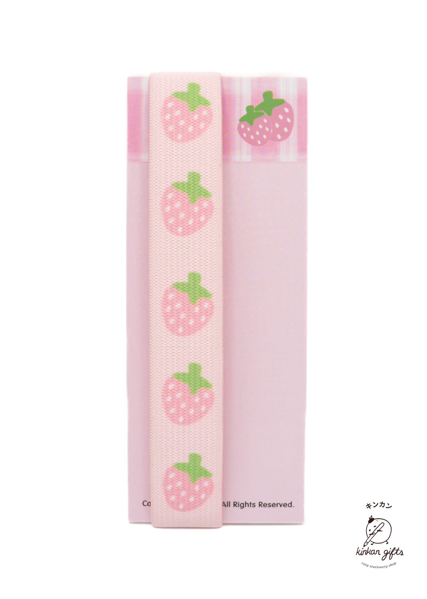 Kinkan Gifts Pink Strawberry Elastic Page Band