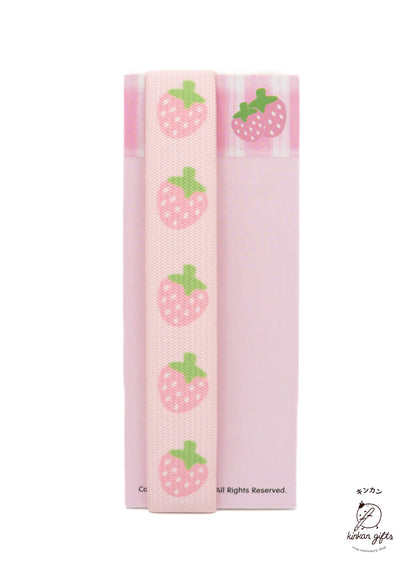 Kinkan Gifts Pink Strawberry Elastic Page Band