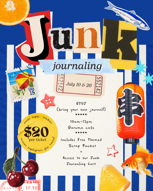 Kinkan Gifts Ticket Junk Journaling Class - July 26