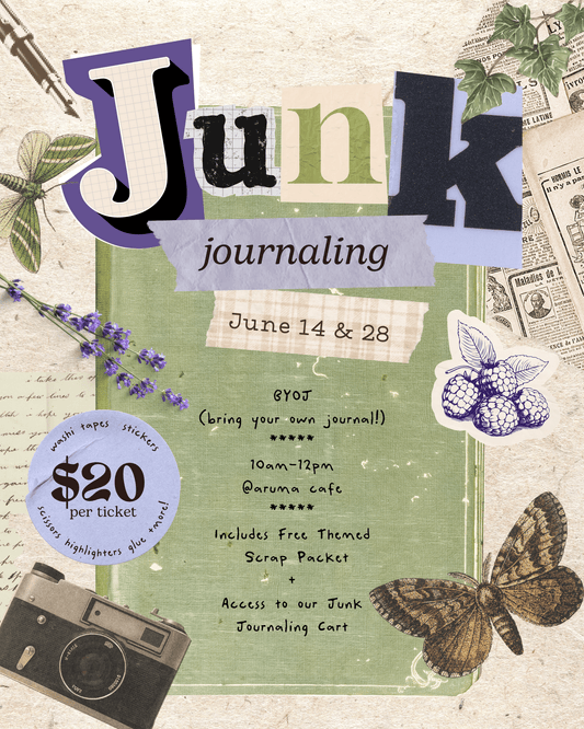 Kinkan Gifts Ticket Junk Journaling Class - June 28