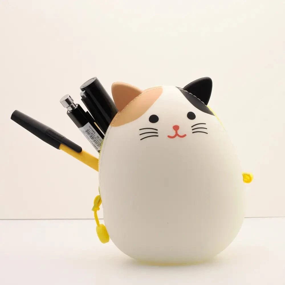 LIHIT LAB. Pen & Pencil Cases PuniLabo Cute Silicone Animal Pouch