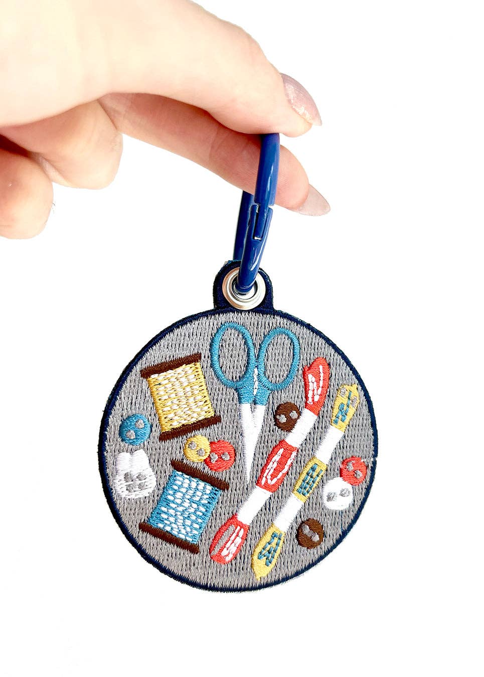 Maobabie Butter Cookie Tin Embroidered Keychain