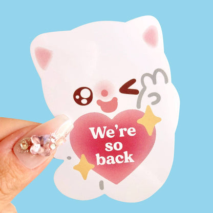 Maobabie Vinyl Sticker - We're so Back