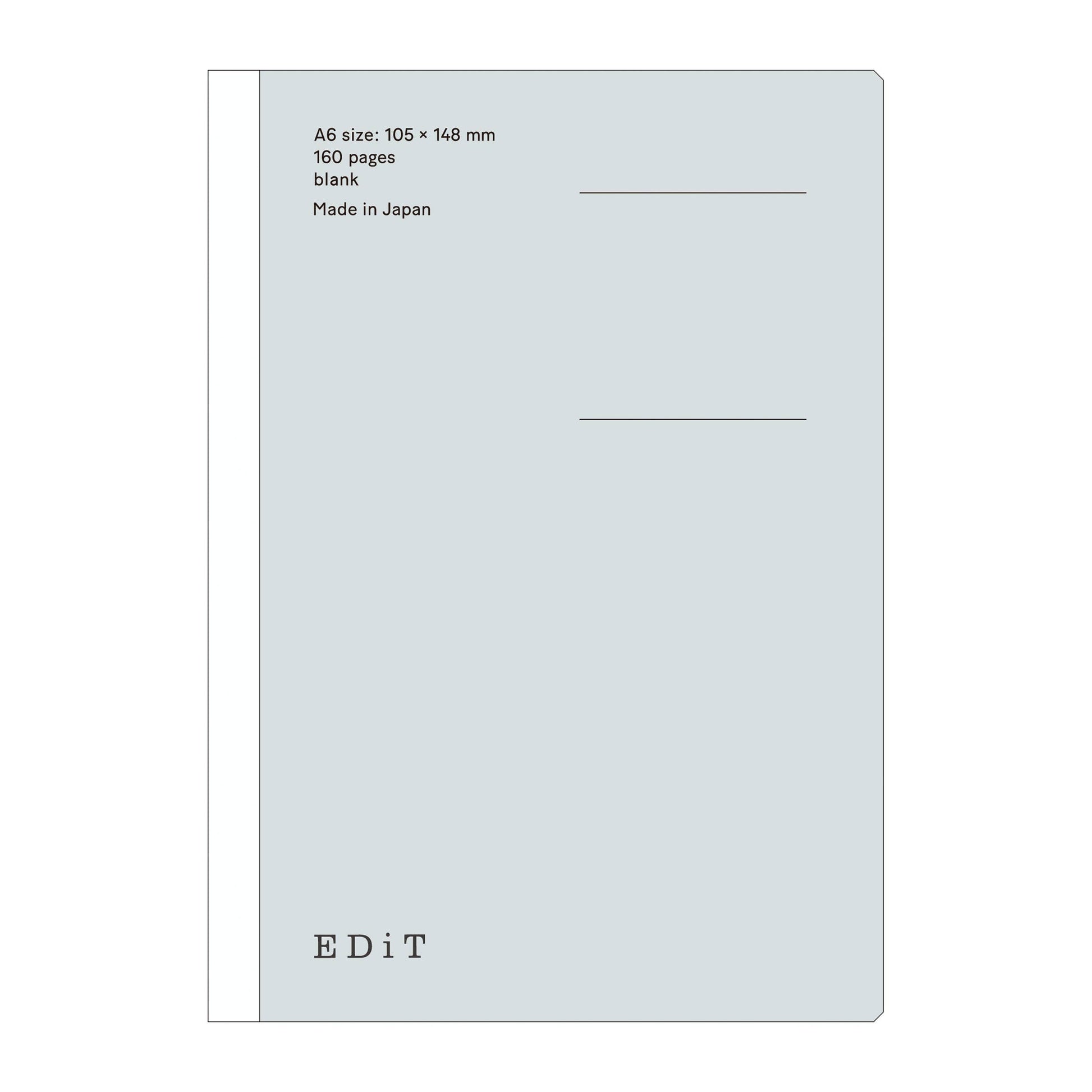 MARK'S Inc. Blank Notebook A6･160 pages / EDiT