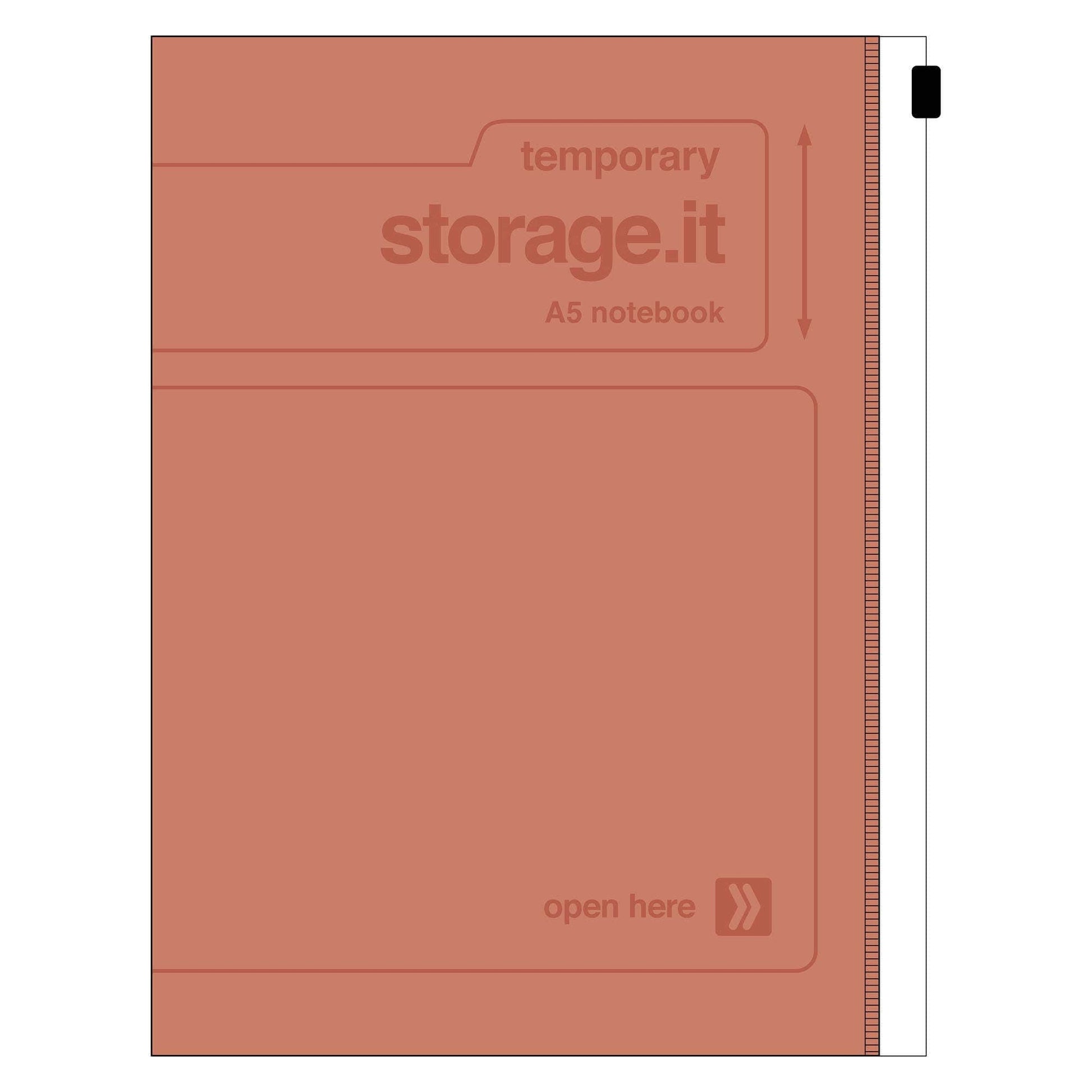 MARK'S Inc. Brown Eco-friendly refillable Notebook A5 / STORAGE.it