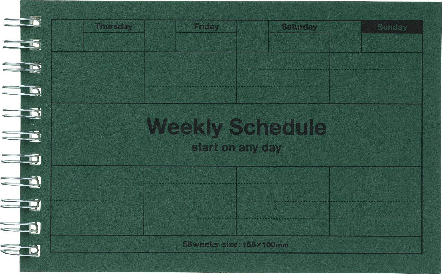 MARK'S Inc. Calendars, Organizers & Planners Dayfree Weekly Schedule