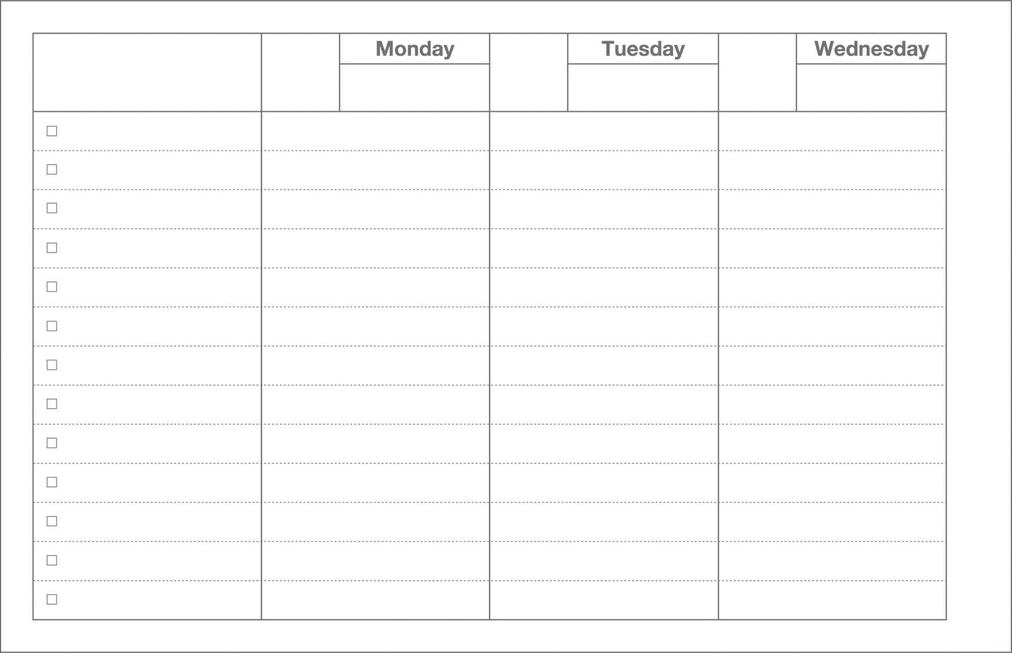MARK'S Inc. Calendars, Organizers & Planners Dayfree Weekly Schedule