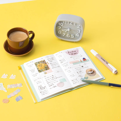 MARK'S Inc. Calendars, Organizers & Planners Undated 2 days per page Clear Slid Zipper