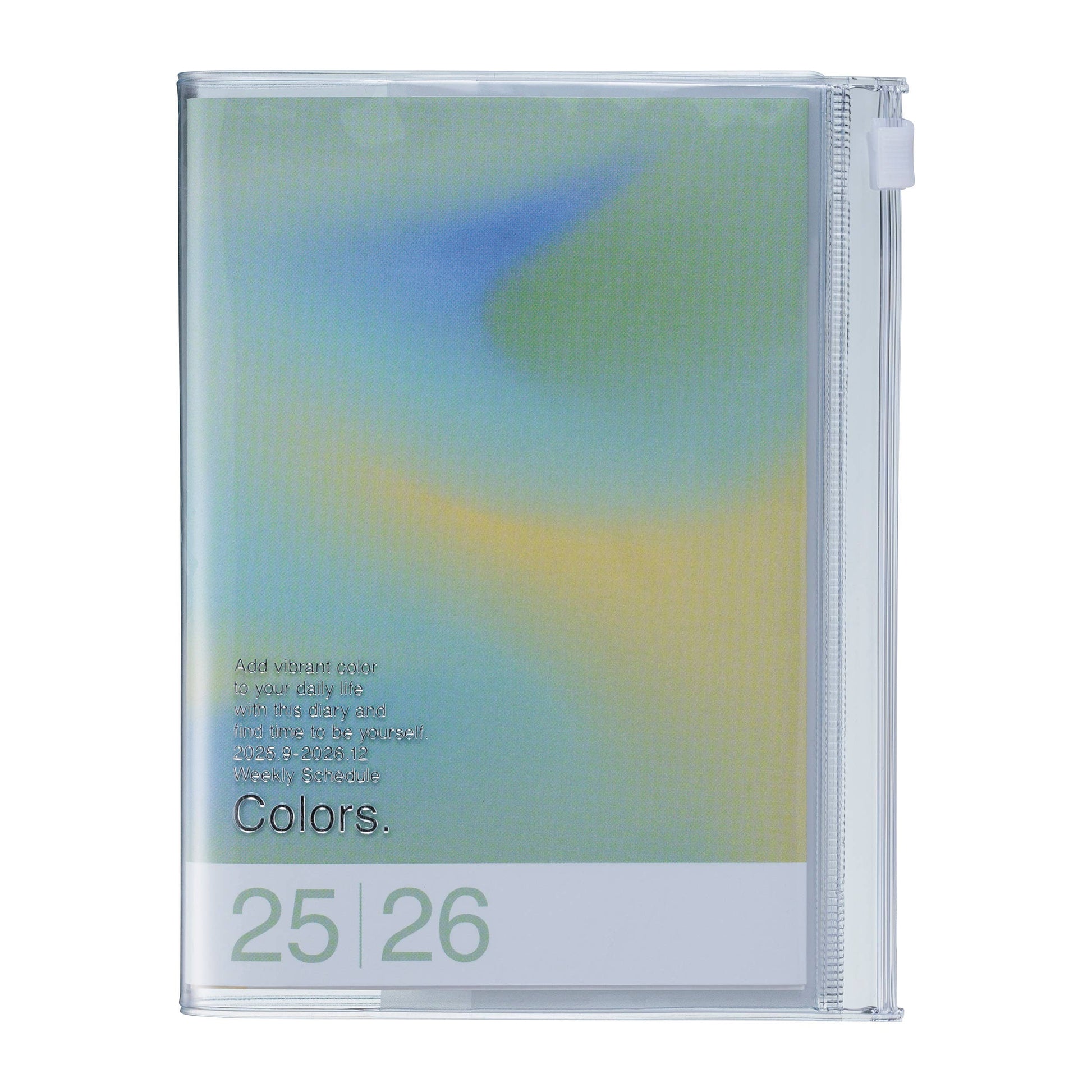 MARK'S Inc. Green Weekly Vertical Planner 2026-16months A6 Gradient