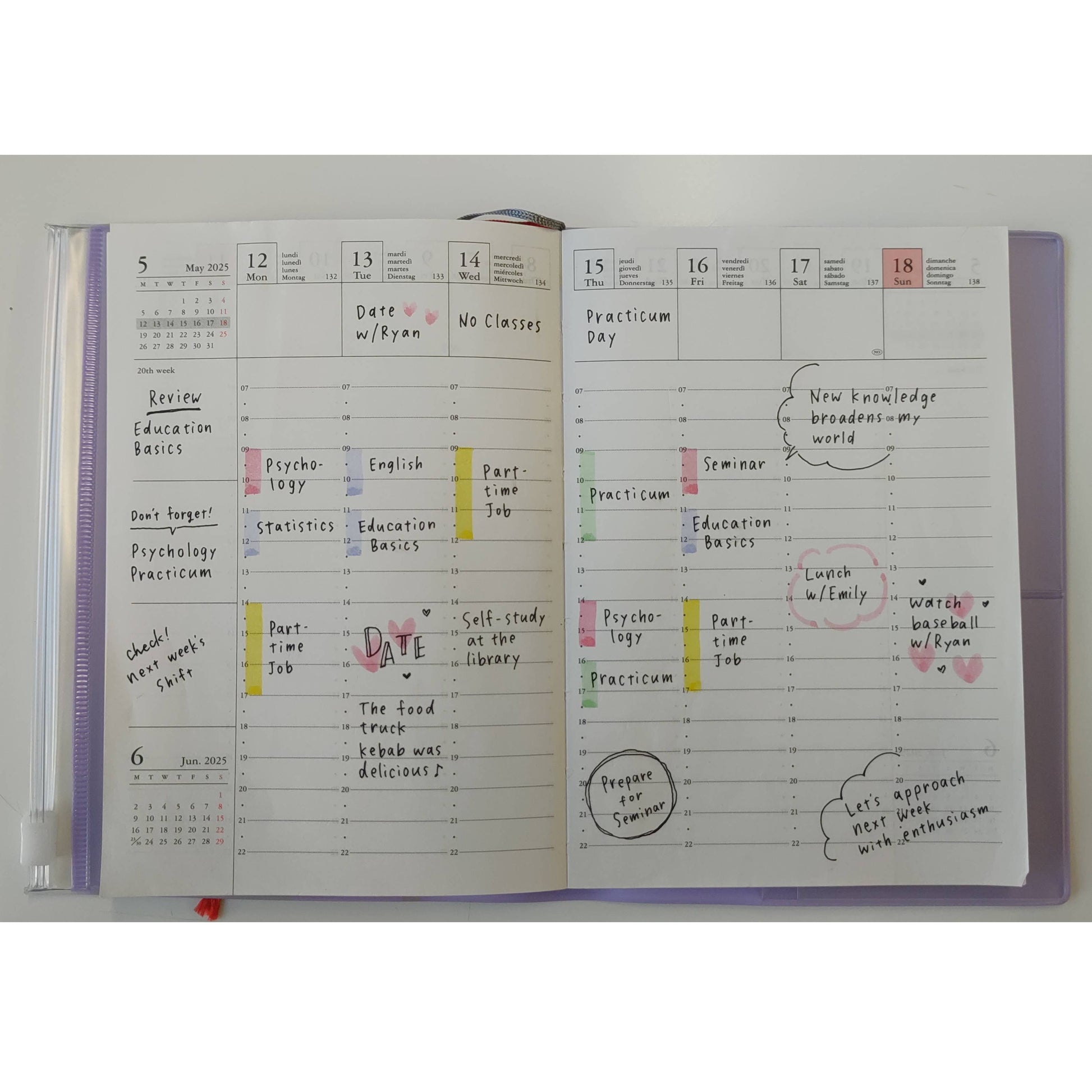 MARK'S Inc. Weekly Vertical Planner 2026-16months A6 Gradient