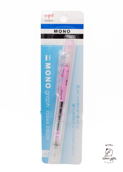 MDS Co.,Ltd. Mechanical Pencils Clear Pink Tombow Mechanical Pencil MONO Graph - 0.5mm