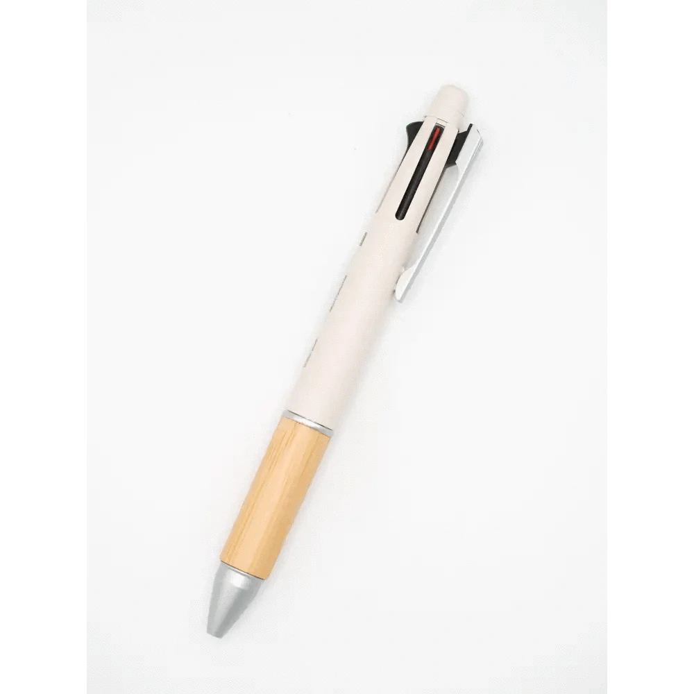 MDS Co.,Ltd. Pens Beige Uni Jetstream 4&1 - Bamboo 4 Color 0.5 mm - Limited Edition