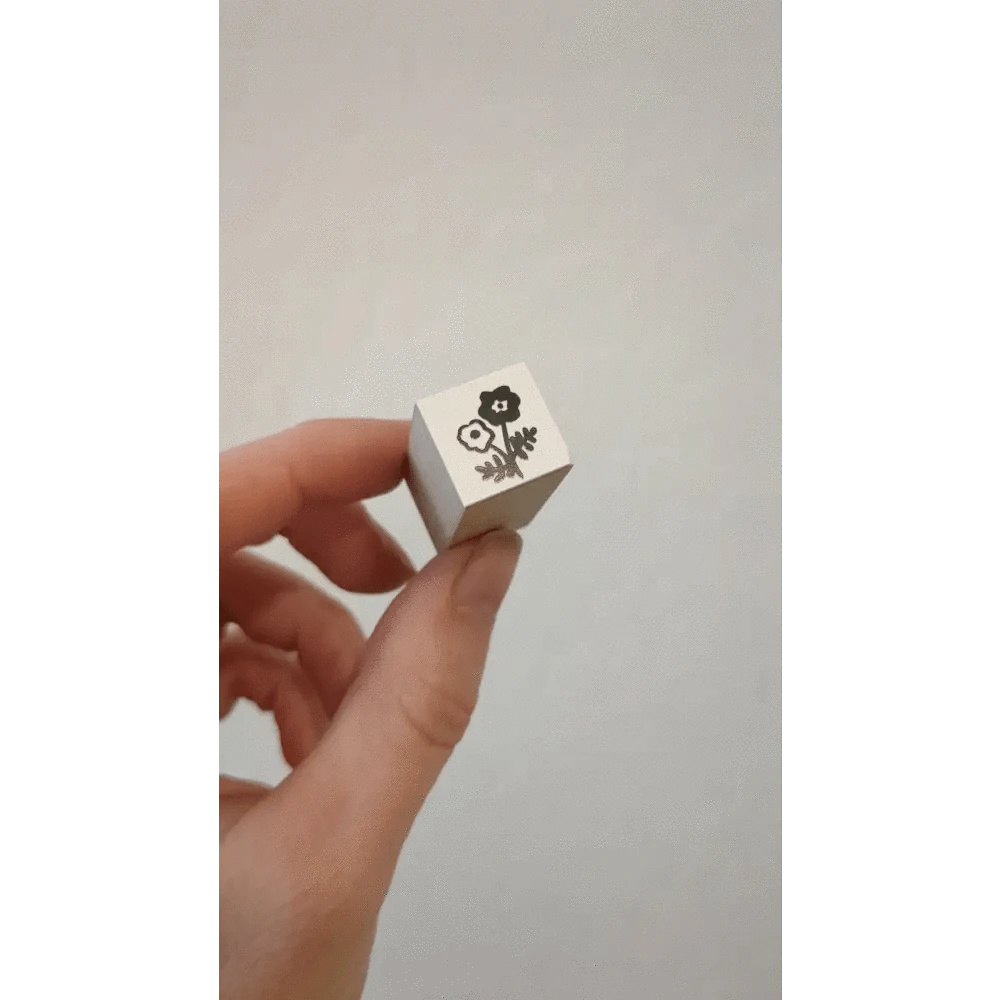 MDS Co.,Ltd. Stamps Flower Sanby Mini Rubber Stamps