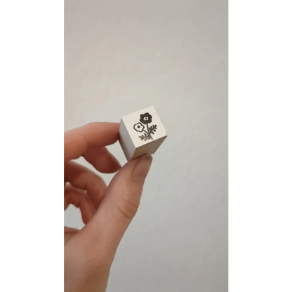 MDS Co.,Ltd. Stamps Flower Sanby Mini Rubber Stamps