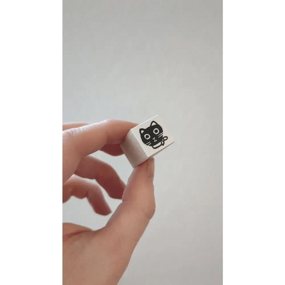 MDS Co.,Ltd. Stamps Kuroneko Sanby Mini Rubber Stamps