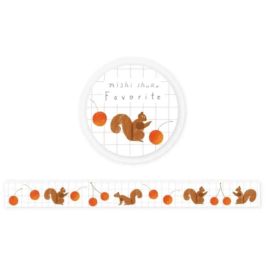 MDS Co.,Ltd. Washi Tape Squirrel Washi Tape HYOGENSHA