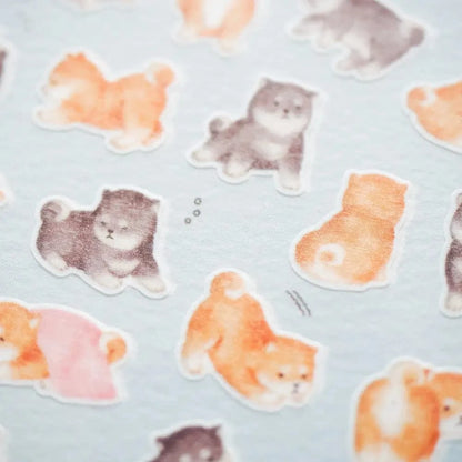 MIND WAVE Sticker Sheet 81226 Mameshiba Mame-Mame Animal Sticker Sheet