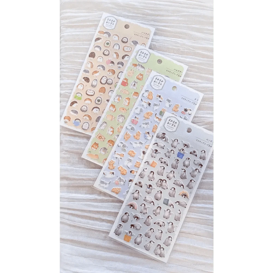 MIND WAVE Sticker Sheet Mame-Mame Animal Sticker Sheet