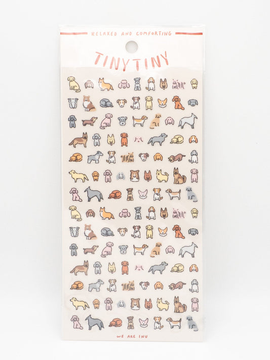 MIND WAVE Sticker Sheet Tiny Tiny Sticker Sheet - Inu (Dog)