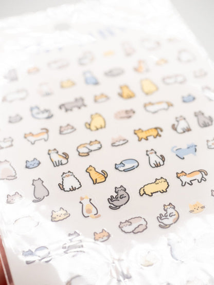MIND WAVE Sticker Sheet Tiny Tiny Sticker Sheet- Neko (Cat)