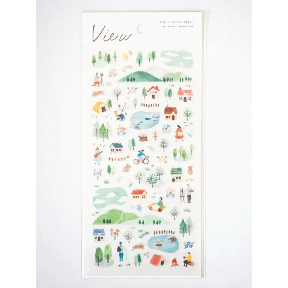 MIND WAVE Sticker Sheet View - Places Sticker Sheet - 7am