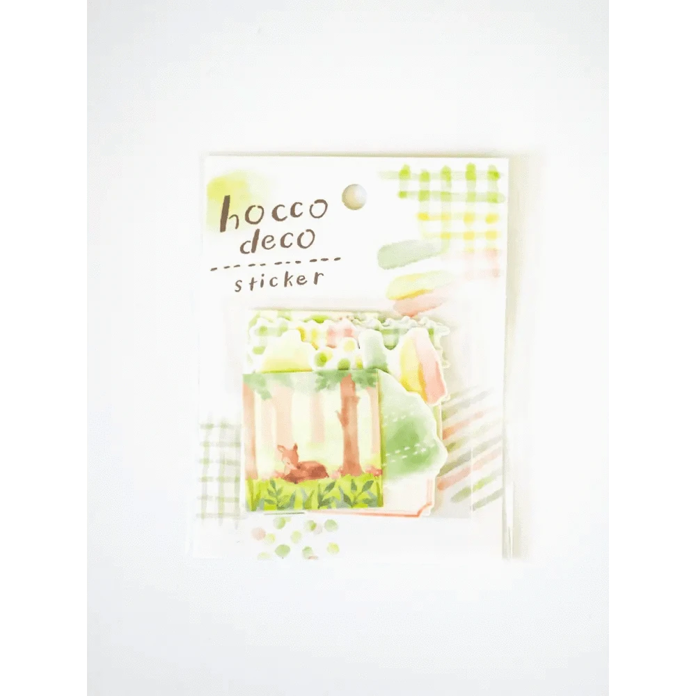 MIND WAVE Washi Stickers Green Hocco Deco Sticker