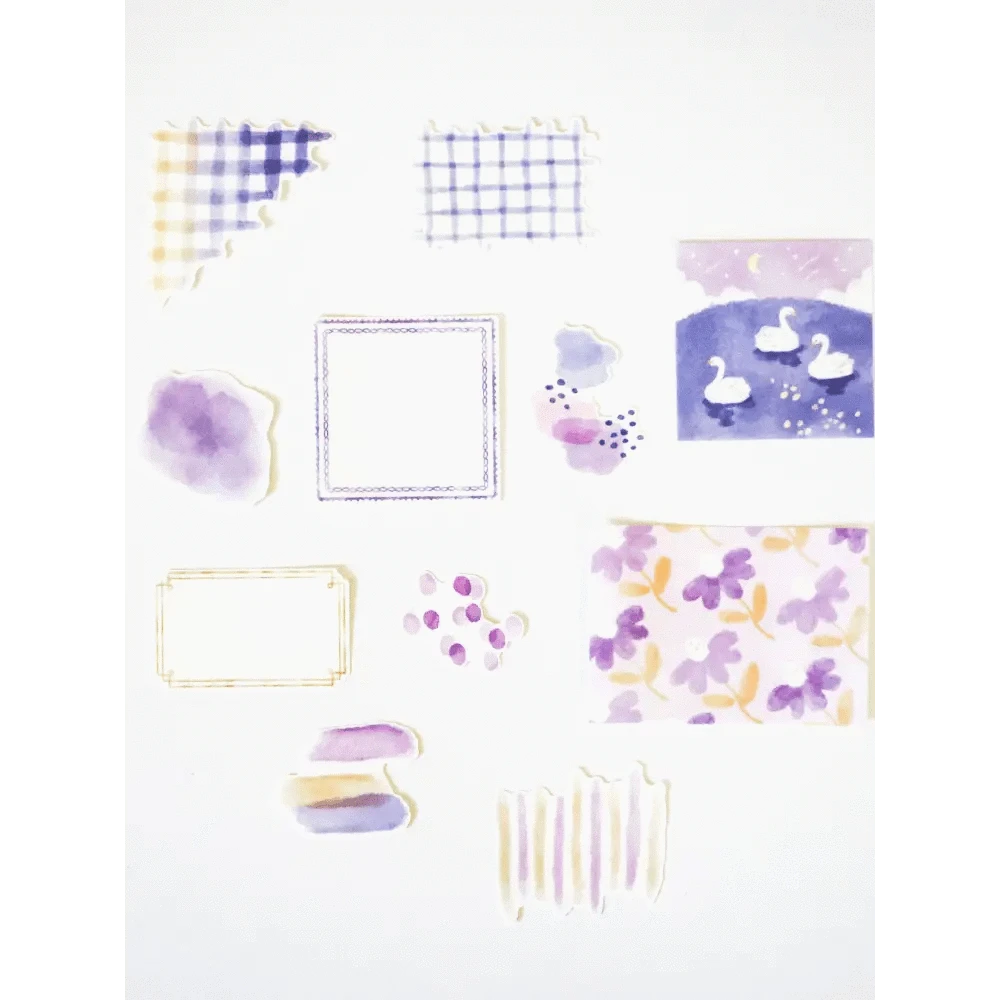 MIND WAVE Washi Stickers Purple Hocco Deco Sticker