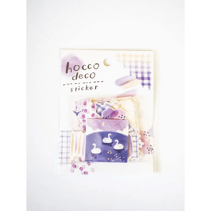 MIND WAVE Washi Stickers Purple Hocco Deco Sticker