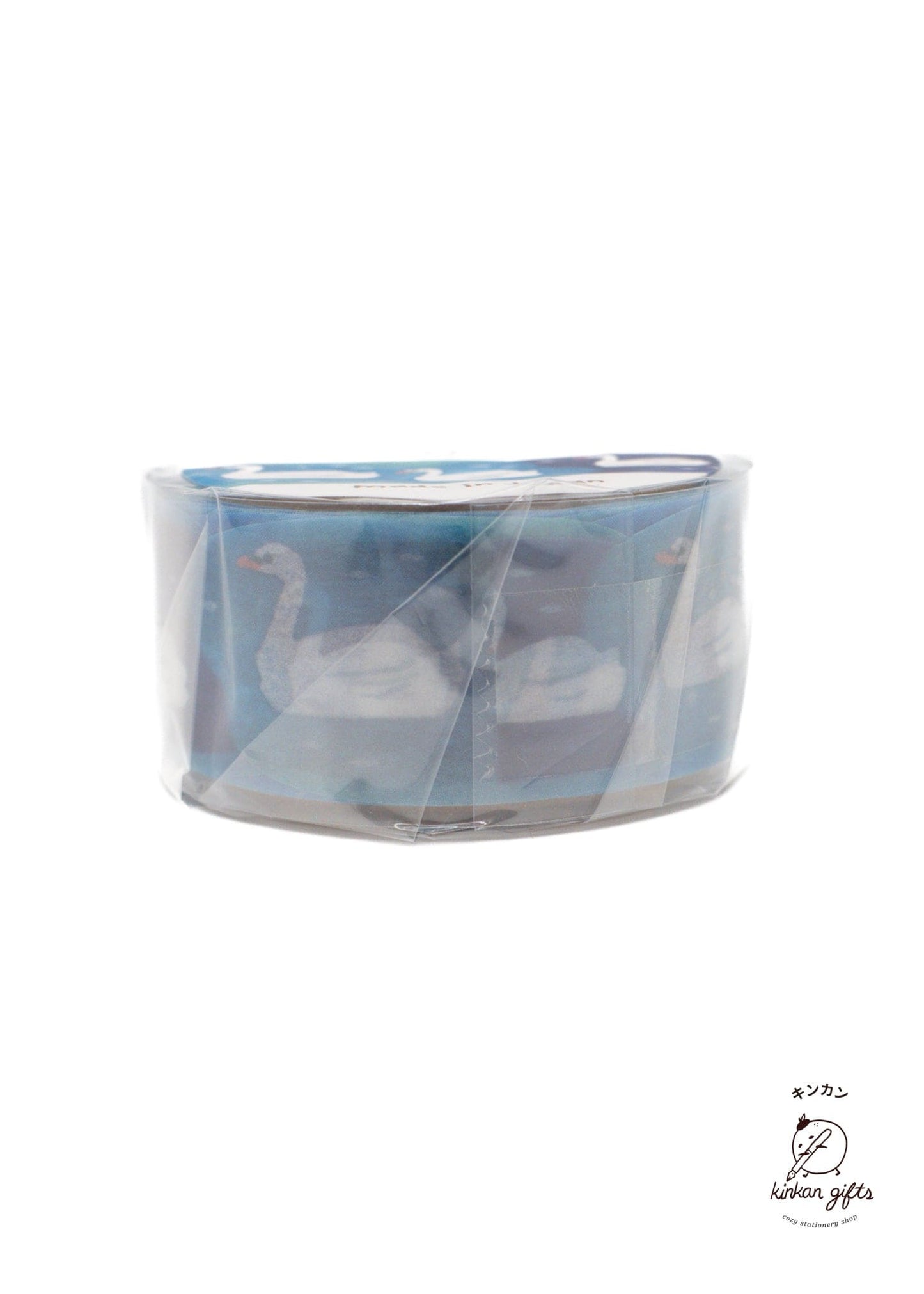 MIND WAVE Washi Tape Swan Vivid color masking tape die-cut swan (mindwave tape)