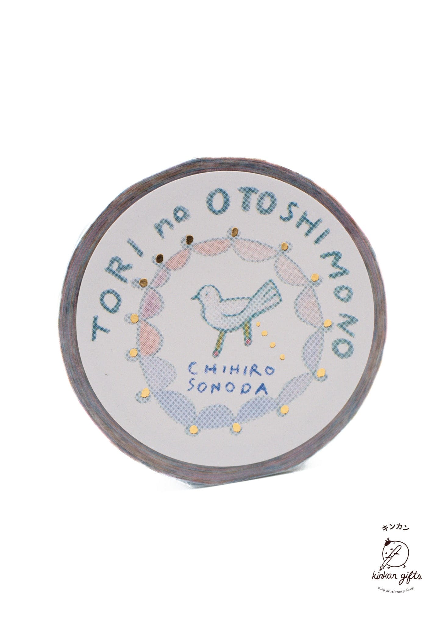 neowing corporation Washi Tape CHIHIRO SONODA Foil-stamped Masking Tape TORI no OTOSHIMONO Asano Midori Washi Tape