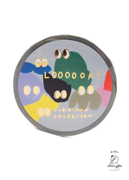 neowing corporation Washi Tape Subikiawa. foil stamped masking tape LOOOOOK! Asano Midori Washi Tape