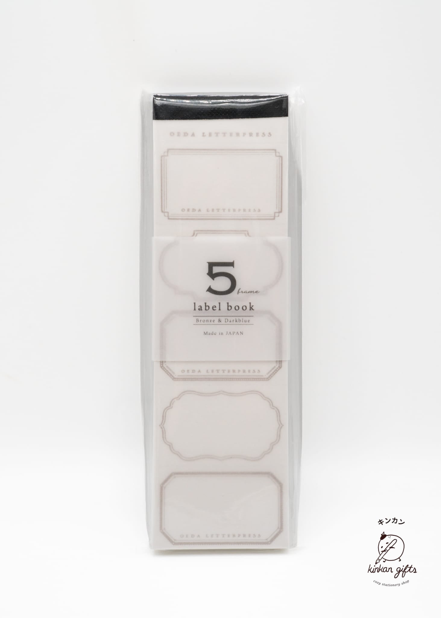OEDA LETTERPRESS Co.,Ltd Labels & Tags Oeda Letterpress Co. - 5 Frame Pattern Label Book