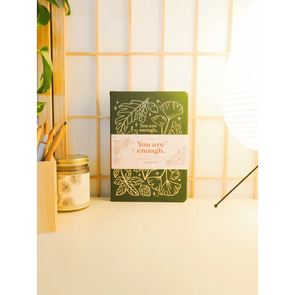 Okeya Stationery Co. Journals "You Are Enough" Big Green Journal - Okeya Stationery Co.