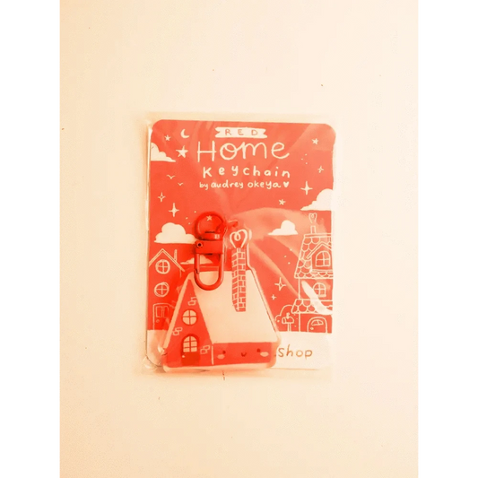 Okeya Stationery Co. Keychains Red Home Keychain