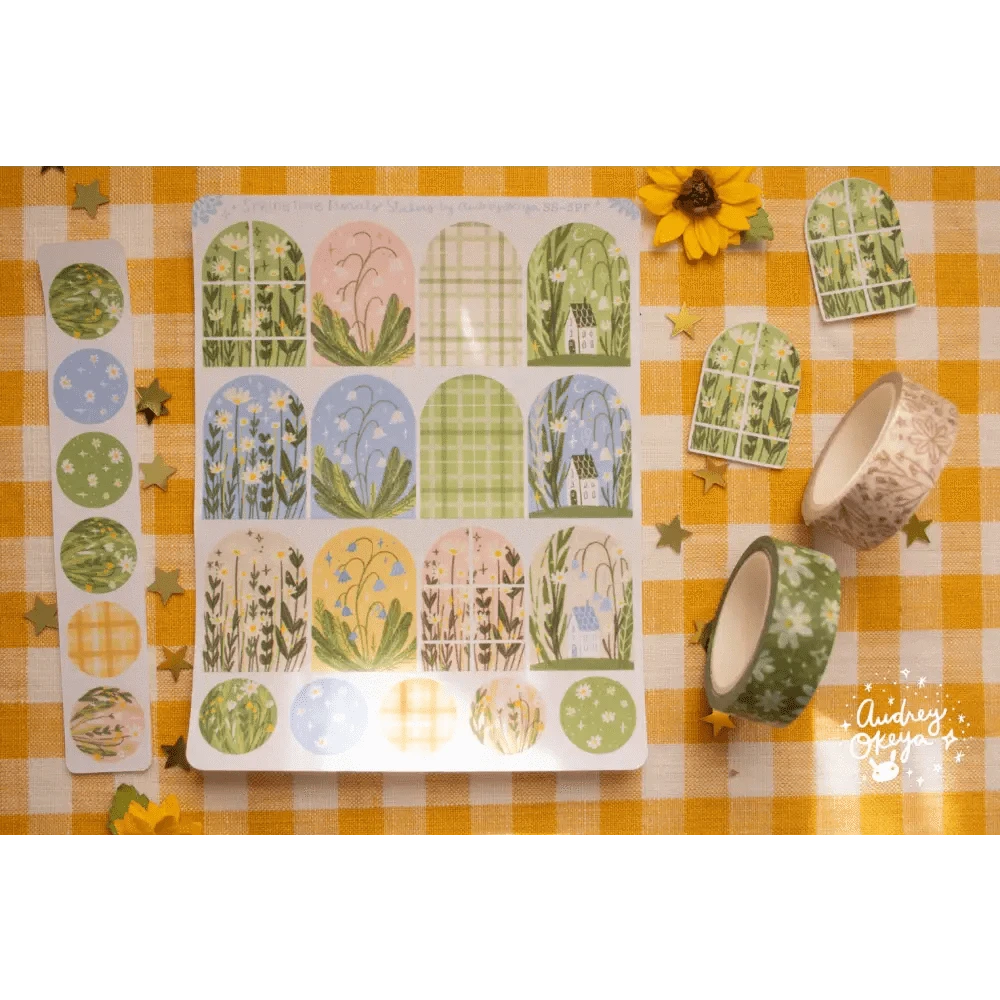 Okeya Stationery Co. Sticker Sheet Springtime Florals Sticker Sheet