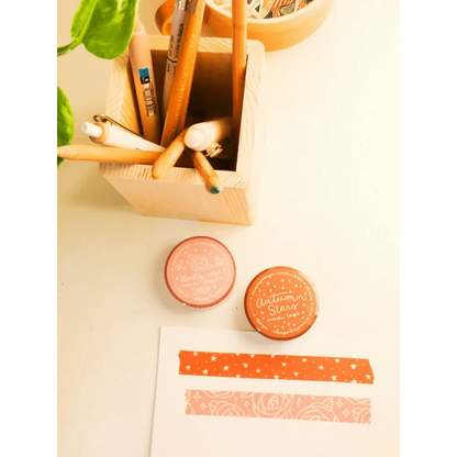 Okeya Stationery Co. Washi Tape Autumn Stars Washi Tape