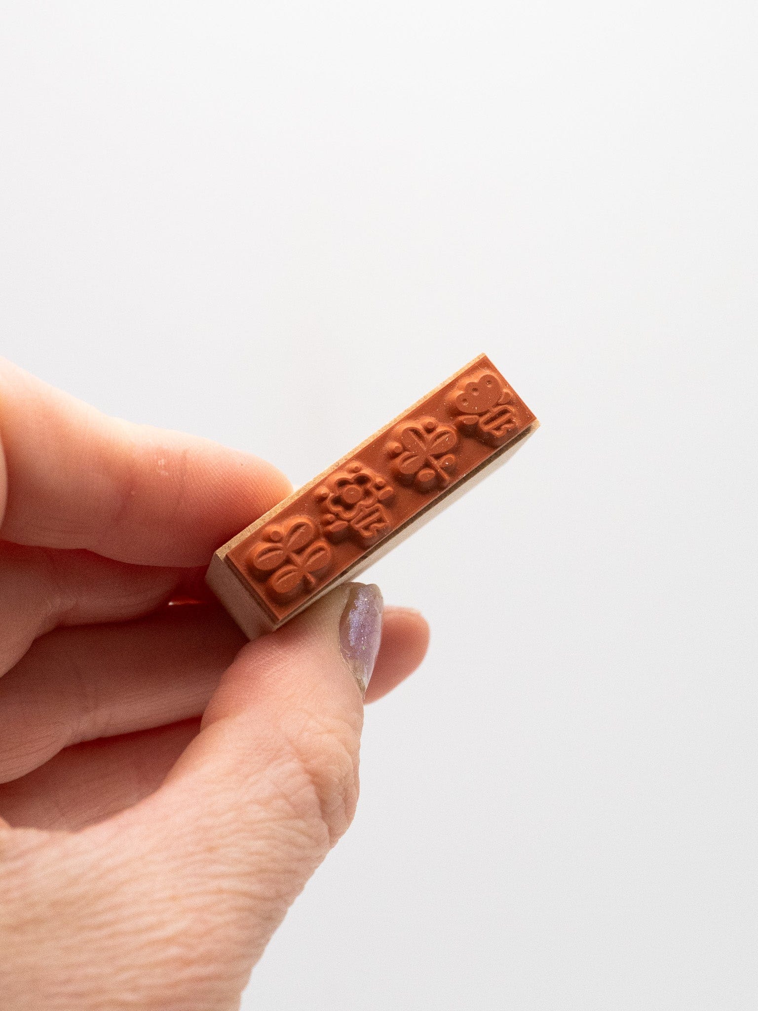 SANBY CO.,LTD. Stamps Wooden Border Stamps - Cute Life Patterns - 7pcs