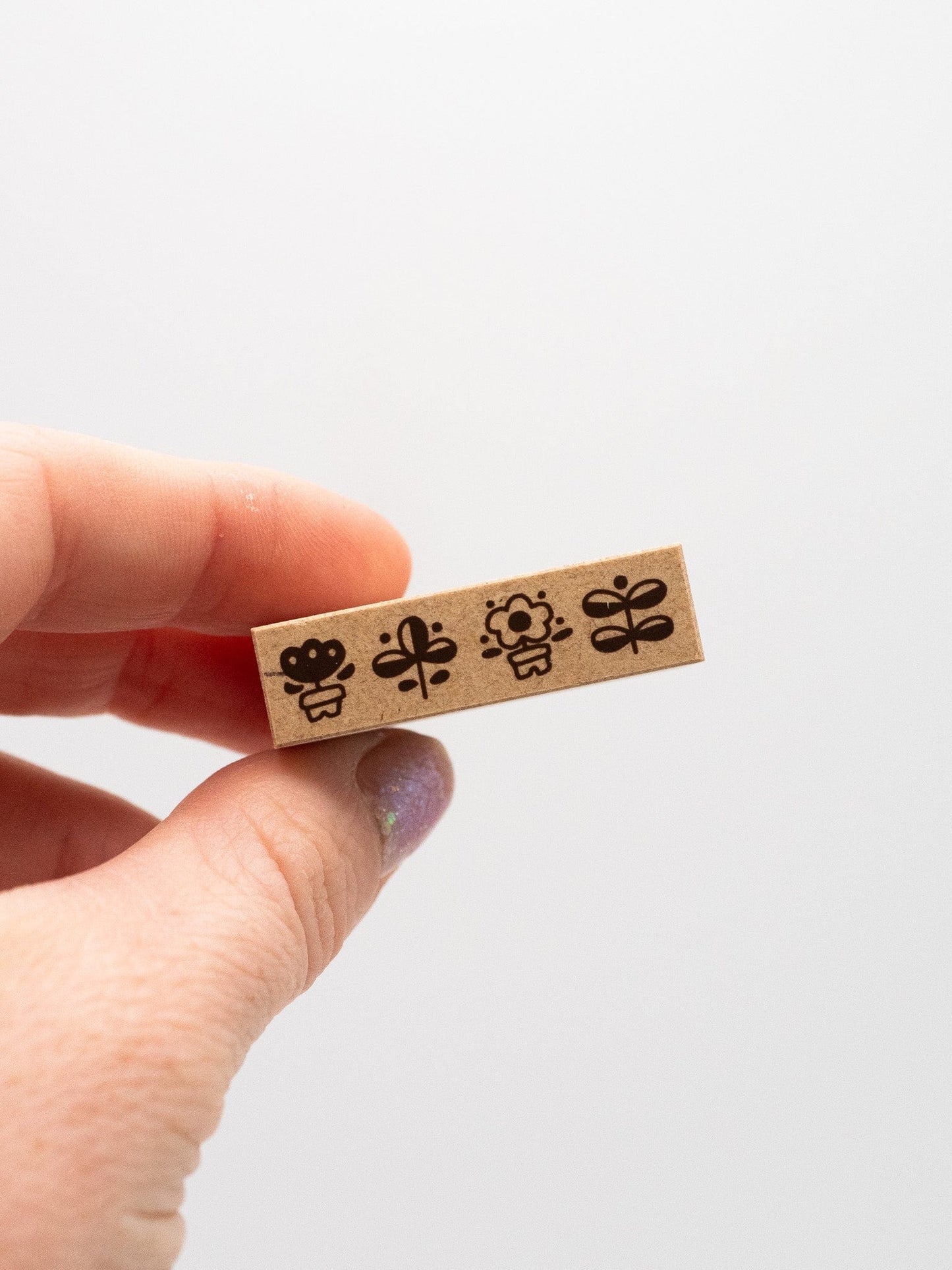 SANBY CO.,LTD. Stamps Wooden Border Stamps - Cute Life Patterns - 7pcs