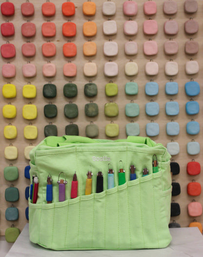 Soolla Soolla Studio Artist Bag, Lime Drip, Stationary Bag