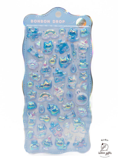 Spoon Inc. Decorative Stickers blue galactic cats BonBon Drop Stickers - Aurora
