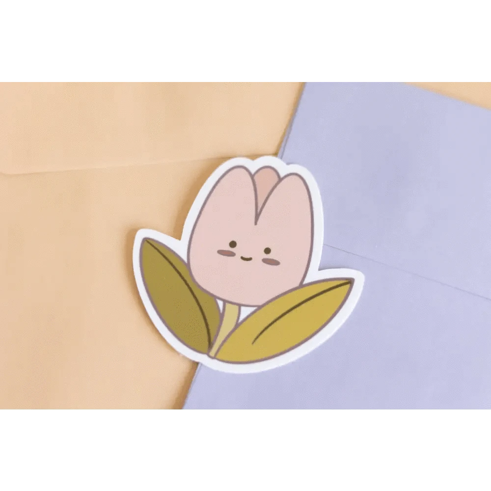 Sundrop Studios Decorative Stickers Flower Power- Jolly Tulip