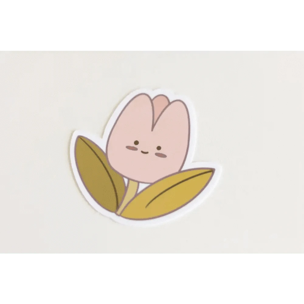 Sundrop Studios Decorative Stickers Flower Power- Jolly Tulip