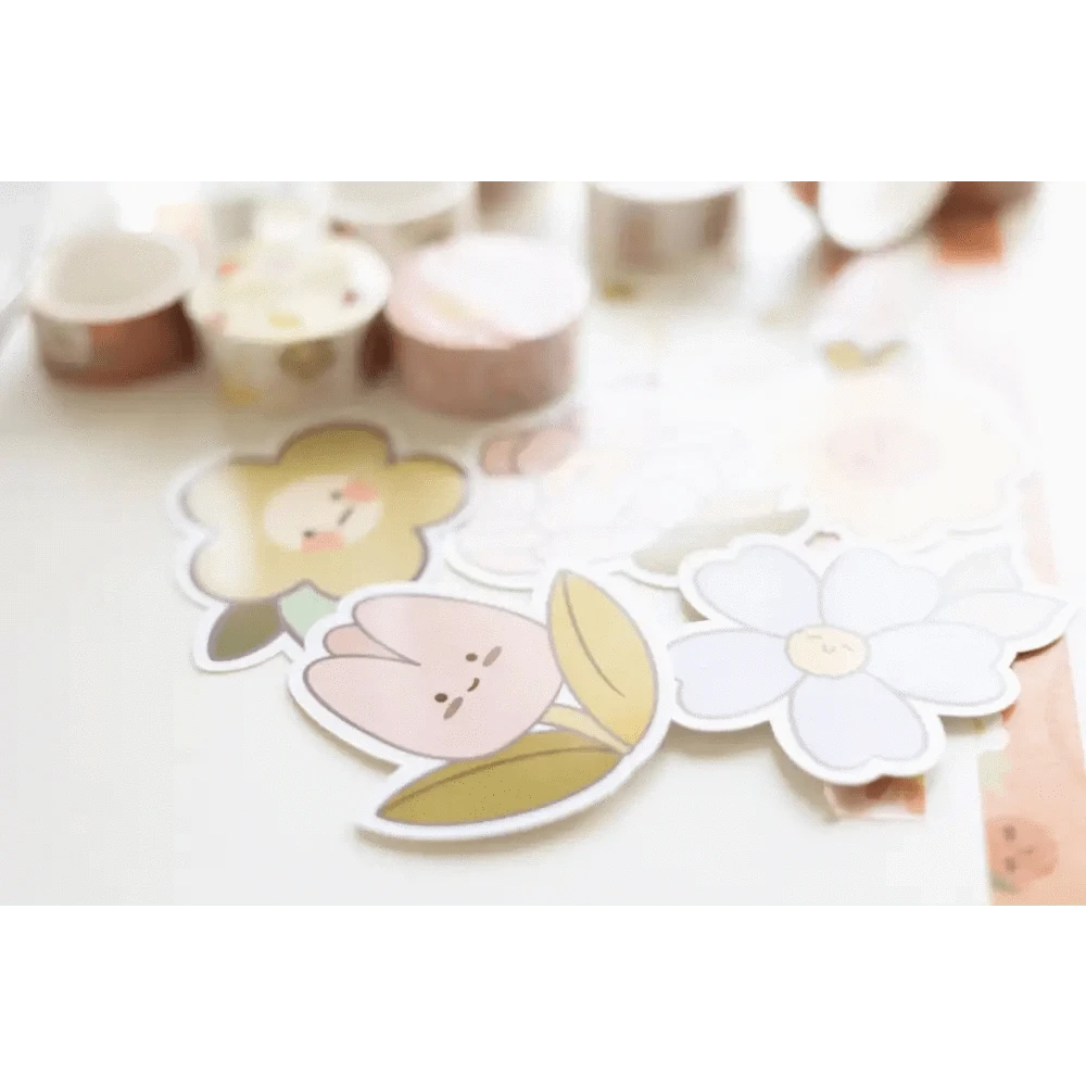 Sundrop Studios Decorative Stickers Flower Power- Jolly Tulip