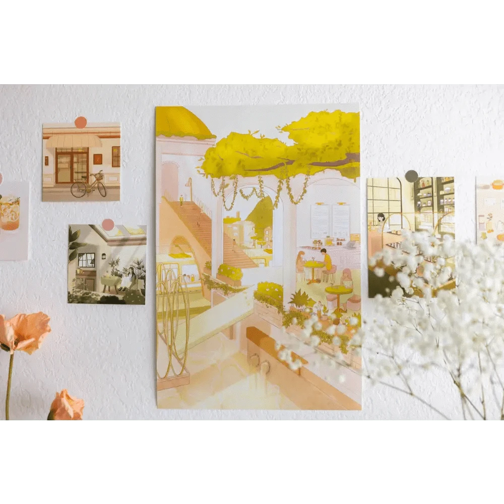 Sundrop Studios prints Fairy Town Poster