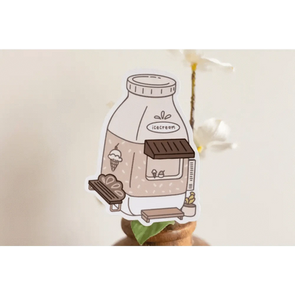 Sundrop Studios Vinyl Stickers Beverage Places- Ice Cream Stand