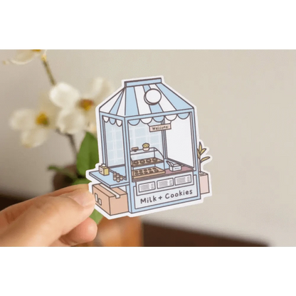 Sundrop Studios Vinyl Stickers Beverage Places- Milk Carton