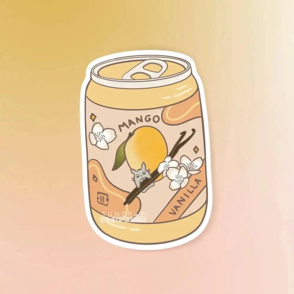 Sundrop Studios Vinyl Stickers Totoro Soda Pop- Mango Vanilla Sticker