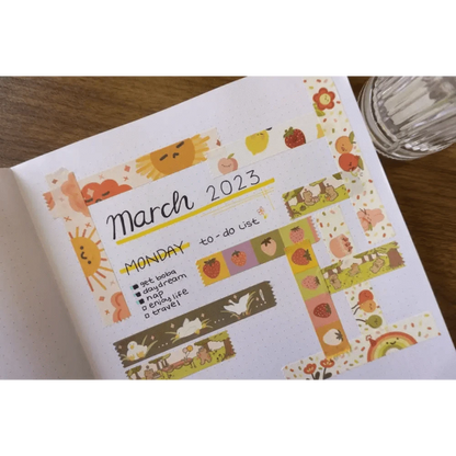 Sundrop Studios Washi Tape Bear Pawty Washi Tape