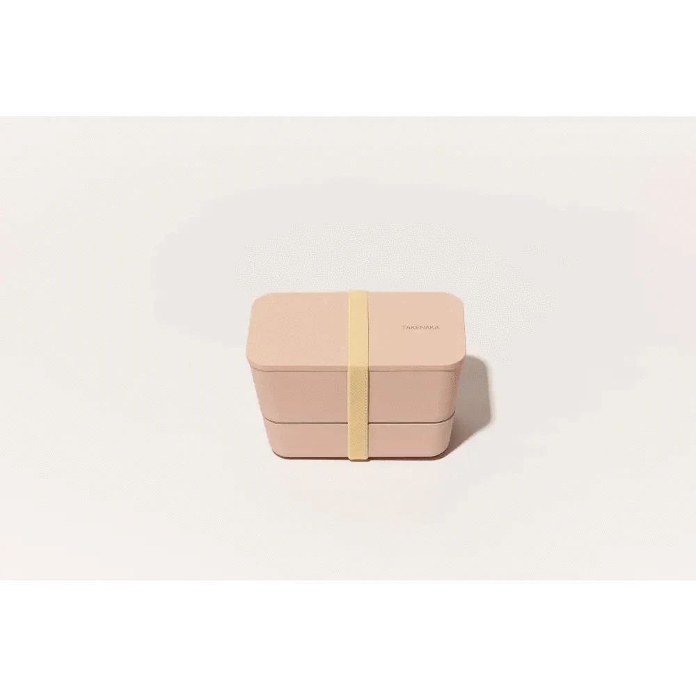 TAKENAKA Bento Box Bentos & Totes TAKENAKA BENTO Flat Dual Box: White Eggshell